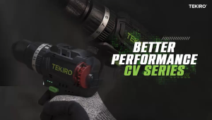 Mesin Bor Pukul Tanpa Kabel 10 mm HEAVY DUTY 12V Lithium Ion - Cordless Brushless Hammer Drill TEKIRO