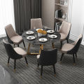 Post-Modern Scandinavian Accessible Luxury Dining Chair For Home Solid Wood Hotel Dining Table and Chair Casual Restaurant Simple Leather Backrest Stool. 