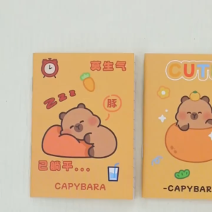 现货✨卡皮巴拉笔记本 Capybara Notebook Cartoon Cute Random 随机学生水豚本子 Kawaii Pocket Book Creative Stationery