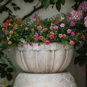 Rysing Chinese Garden a Block of Stone Used as a Seat Outdoor Flowerpot Garden Bonsai House Balcony Terrace Retro Landscape Decoration