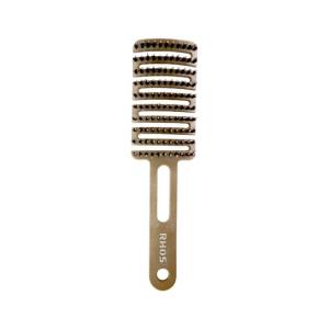 RHOS | Pig Bristle Hair Brush with Cushion and Arc Design