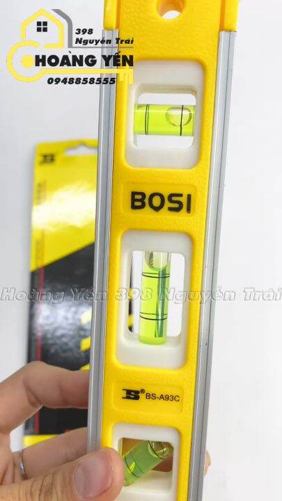 Thước Nivo - Thước thuỷ Bosi, thước livo cân bằng, thước thăng bằng, thước nivo BOSI TOOLS BS-S93C (20cm)