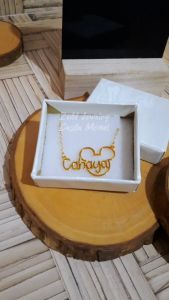 Kalung Nama - Zedd Jewelry: Warna Silver dan Emas Tahan Lama Anti Karat - Cantik Berkualitas Cocok Untuk Kado Hadiah - Keira Necklace: Titanium 18K Gold Plated - COD Bayar Di Tempat