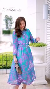 Cutie Minute อก 44 ชีฟองแบบเกรดพรีเมี่ยม พิมพ์ลายสวยเก๋เนื้อผ้านุ่ม สีทองสไตส์ไซต์ แต่งด้วยกระดูม หน้าใส่สบาย คอมพิวเตอร์เสริมสร้างความสดใส