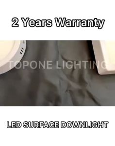 [SIRIM] [2 YEARS WARRANTY] LED Surface Downlight Round/Square 12W 18W 24W LED Panel Downlight Black/White Frame Lampu