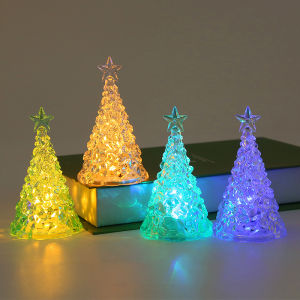 LED Christmas Tree Shape Light Portable Battery Powered Xmas Tree Candle Lights Hanging Lantern Ornaments for 2024 New Year Party Decor