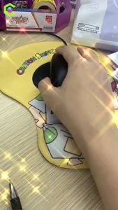Lót Chuột Màu Hồng Có Đệm Kê Tay Silicon KOJMAC Mouse Pad Pink 3D ( Tổng Hợp Bàn Di Chủ Đề Dễ Thương Anime Game Cute )
