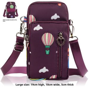 Portable Traveling Big Screen Mobile Phone Bag Womens Mini Bag Shoulder Messenger Bag Coin Purse Halterneck Wrist Bag