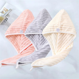 3 Chiếc Mũ Sấy Tóc Microfiber Thấm Hút Nhanh Khô Khăn Mềm Quấn Cho Tóc Xoăn Phòng Tắm Tại Nhà Cần Thiết