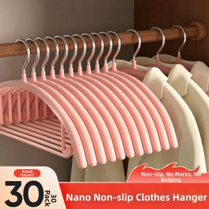 Anti-Bump Non-Slip No Mark Half-Round Clothes Hanger
