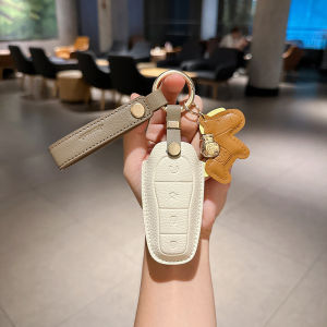 25 Models Key Cover Suitable for BYD Oceanic Dolphin Seal Kangaroo Key Holder Simple Style Ultra-synthetic Leather Car Interior Accessories