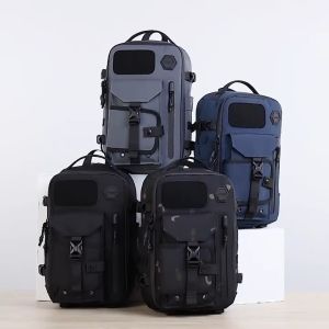 OZUKO New High Quality Large Capacity Men Fashion Chest Bag Outdoor 12.9 inch Ipad Travel Bag Multifunction Sport Bag