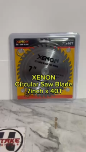 XENON Circular Saw Blade 7"x 40T Mata Pisau Gergaji Potong Kayu Tipis Mata Pisau Gergaji Berkualitas