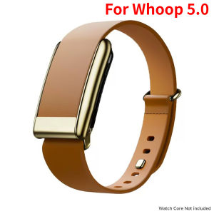 For Whoop 5.0 one+peak 5.0 MG Official Leather Luxe Tapered Band High-end Strap Bracelet Adjustable Replacement Accessories