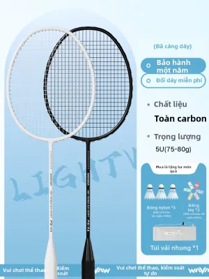 WAVAW | Bộ Vợt Đầy Đủ Bằng Carbon Nhẹ và Bền Chuyên Nghiệp