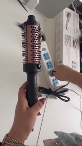 1.5 Inch Thermal Brush Ionic Heated Round Brush Curling Iron Negative Ion Volumizing Hot Brush Ceramic Electric Hair Brushes