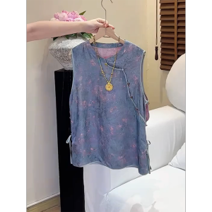 QINGNAER | Elegant Sleeveless Comfort Loose Blouse