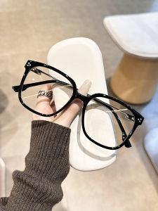 GM Plain Black Frame Glasses Myopia Women Can Match Degrees Radiation-Proof Anti-Blue Light Fatigue Glasses Mens Square round Face Tide