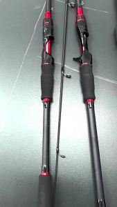 MUXI Joran Pancing Carbon Sutet 2 Bagian Tongkat Pancing Putar/Casting UL Power 1.8M/2.1M Untuk Air Tawar Dan Laut