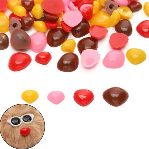 50-100Pcs Colorful Plastic Safety Eyes Acrylic Triangle Animal Nose Beads For Teddy Bear Doll DIY Crafts Children Kids Toys Noses Accessories