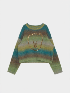 New Casual Loose Color Changing Sweater