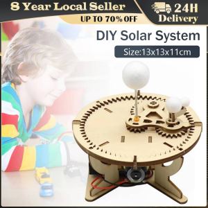 Trisphere Sun Earth Moon Planet Solar System Model Kids DIY Science Toys Educational Scientific Experiment Kit