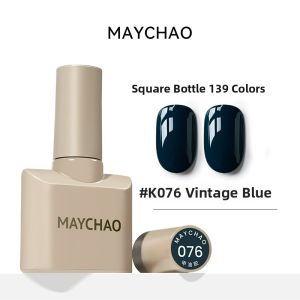 Maychao | Cherry Red Gel Polish White Effect Long-lasting