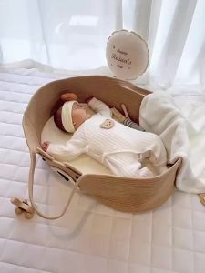 YYBAIO | Giỏ Đan Bằng Dây Cotton Hình Thêu Cho Bé