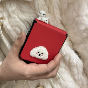 New Release Red Folding Screen Phone Case for Xiaomi Mixflip Womens Style Full Cover Protective Shell Huawei Pocket2 Honor MagicVFlip