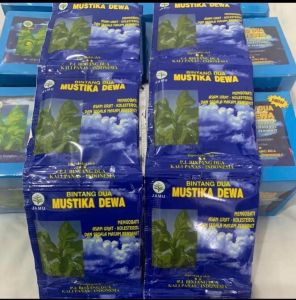Traditional Tea Bintang Duwa Mustika Dewwa Green Tea Bags Blue Packaging