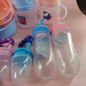 8 in 1 Paket Perlengkapan makan Mpasi Bayi Mangkok sendok baby feeder botol spout slabber bib bayi mps kado bayi perempuan laki laki hampers ns 008 FNO 001