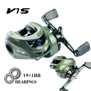 Baitcasting Reel V7S High Speed 6.3:1 Gear Ratio Fishing reel Metal bearings