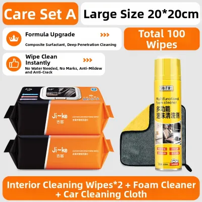 Strong Decontamination & Maintenance Interior Leather Wet Wipes