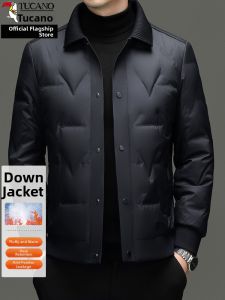 TUCANO | Thermal Thin Turn-Down Collar Jacket for Middle-aged and Elderly