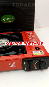 OMICKO Kompor Gas Portable Multifungsi 2in1 - Hemat Gas Anti Karat Tungku Terbuka