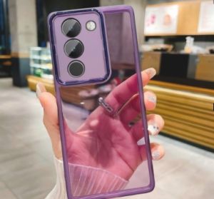 Vivo V40 5G เคสใส2024 V40Pro สำหรับ V40 Vivo 5G VivoV40 V 40 Pro V40Pro V40E 5G 2024เคสโทรศัพท์มือถือชุบโลหะนิ่มโปร่งใสเคสใสแบบบางใส