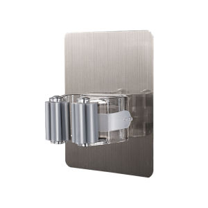 ที่หนีบไม้กวาด ที่หนีบติดผนัง ที่แขวนไม้กวาด ที่จัดเก็บไม้กวาด ที่ติดผนังแขวนไม้กวาด ที่หนีบแปรงขัดห้องน้ำ ไม่ต้องเจาะ ติดตั้งง่าย