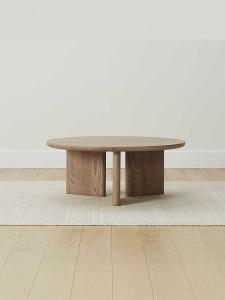 GOOFANSER | Japanese Style Round Solid Wood Combination Tea Table