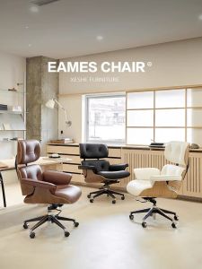 Luxurious Leather Office Chair Ergonomic Computer Chair Home Use Comfortable Reclining Chair Modern Executive Desk Chair