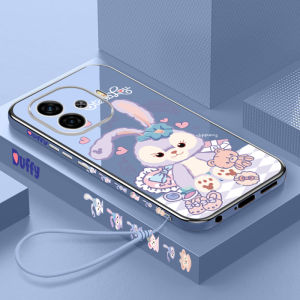 Ultra-Thin Plated Edge Phone Case for Vivo IQOO Z9 Full Protection Cartoon Star Dailu Design Luxury High-End Anti-Fall