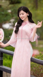 ÁO DÀI CÁCH TÂN HỒNG TIỂU THƯ CÁCH ĐIỆU VẢI LỤA MỀM MỊN ÁO DÀI TRUYỀN THỐNG NỮ CAO CẤP TAY PHỐI TƠ REN MẶC CƯỚI LỄ TẾT