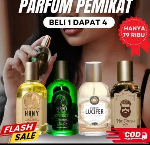 PARFUM PRIA TAHAN 24JAM/ PARFUM 4PCS MURAH/PARFUM BIBIT PRIA Parfum bibibau isi 4/parfum pria wanita/parfum pemikat wanita