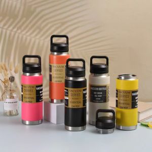 Gift SG Ready Stock 304 Stainless steel sports water bottle with wide/narrow mouth Vacuum Insulated& Leak Proof/Fashion Cups/Coffee Cups Drinkware Flask