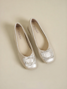 Josiny | French Style Slip-On Small Fragrant Wind Shoes Women Low Heel