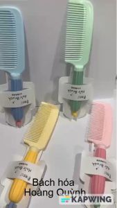Lược chải tóc nhựa cán cầm hình hoa xinh xắn lược nhựa chải tóc màu sắc ngẫu nhiên.