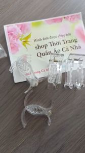 Kẹp tóc gấp tóc 3 răng 5 răng màu trắng - 35TRANG