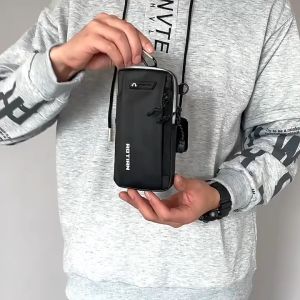 TAS PINGGANG SELEMPANG HP PRIA MULTIFUNGSI SLING BAG DISTRO OUTDOOR COWOK IMPORT GROSIR SLP082