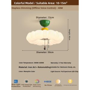 FANZHEN | Kids Room Cream Tone Bubble Creative Chandelier