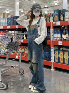 กางเกงยีนส์ทรงหลวมสไตล์เกาหลีสำหรับผู้หญิง กางเกงขายาวทรงหลวมสไตล์เกาหลี ฤดูใบไม้ผลิและฤดูร้อน 2025 ทรงหลวมสไตล์ฮ่องกง