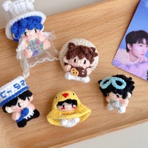 Handmade Crocheted Candy Keychain Charm Adorable Support Celebrity Finished Product DIY Bag Accessories Soft Sugar Key Holder